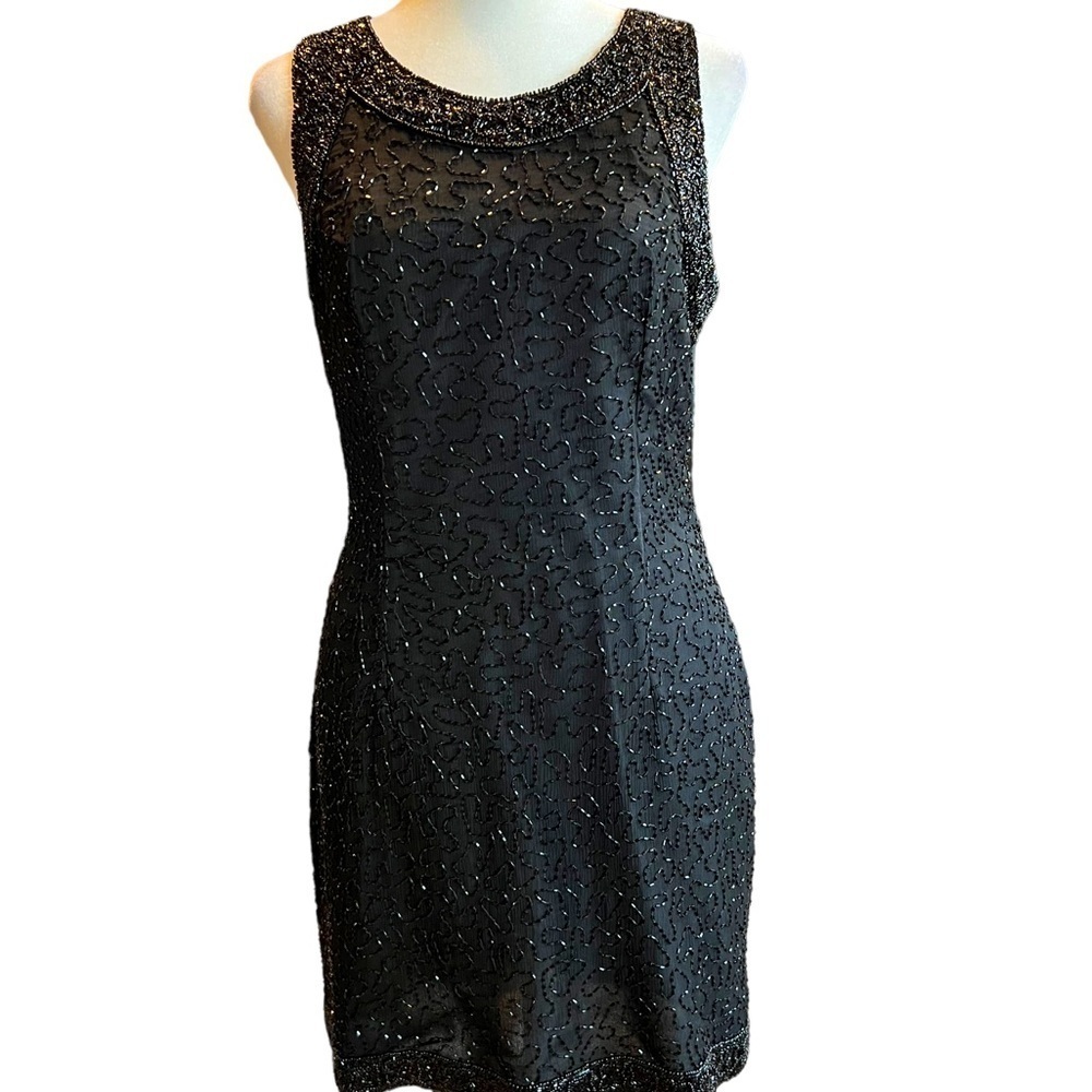 Laurence Kazar vintage beaded dress from the 90’s in great condition.